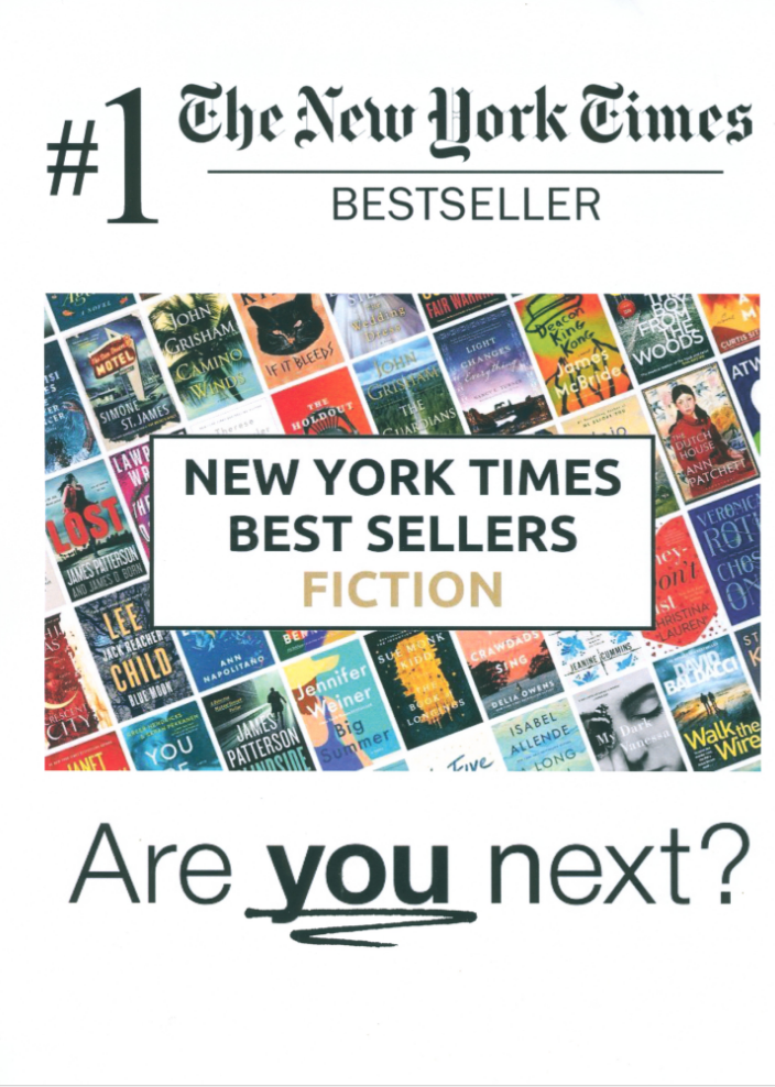 Page 1 of Monica Main flyer: "New York Times Bestseller: Are YOU Next?"