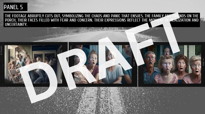 Screenshot of AI-generated storyboard image