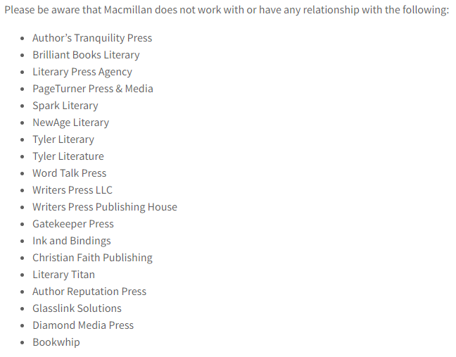 List of scammers from the fake Macmillan website, with Stellar's name removed and the names of other scams added